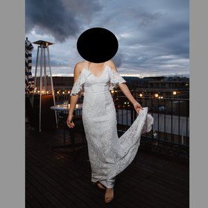 Galina Cold Shoulder Wedding Dress